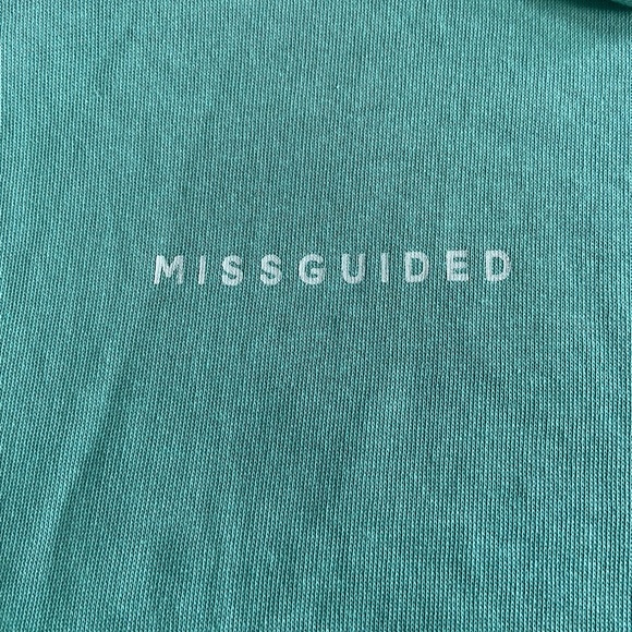 🔸 Missguided 🔸 basic teal hoodie - Picture 3 of 7